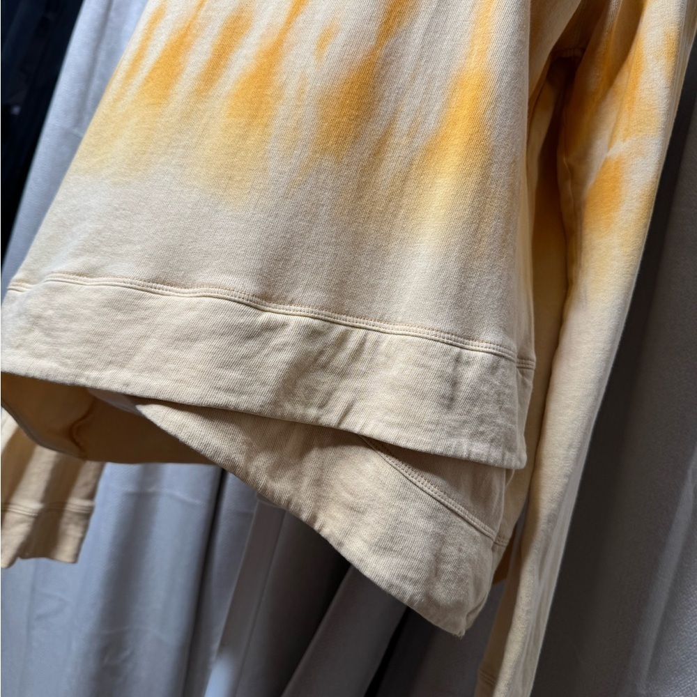 Orange Tie Dye Relaxed Long Sleeve Sweatshirt - Picture 6 of 7